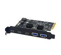 LLHCF Easily Data Transfer USB Expansion Card For PC USB3.2 GEN2 10Gbps PCIE Card Highly Speed Transmission Type C HUBs