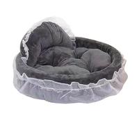 LLHCF Elegant Lace Dog Puppy Bed Ruffled Princess Sofa For Small To Pets Creative Lace Pet Bed Cute Nest Dog