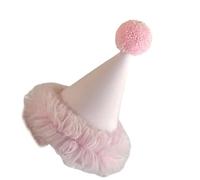 LLHCF Elegant Nonwoven Party Cap Comfortable Stylish Trimmed Tulle Hat For Birthdays And Family Event Sensitive Skin Friendly Hat