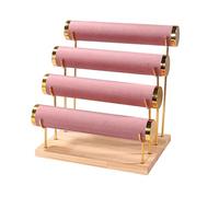 LLHCF Elegant Solid Wood Jewelry Display Stand Wood Jewelry Rack Watch Display Holder Wood