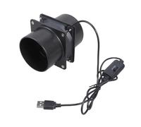 LLHCF Energy Efficient 75mm Inline Duct Blower With 3 Speed Control High Pressure Ventilation Suitable For Greenhouse Bathroom Solar Powered Workshop Fume Extraction Blower