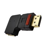 LLHCF Extension Adapter For DisplayPort 90° Male To Female Converter Portable Connector 60HZ UP/DOWN/LEFT/RIGHT Angled 1pc