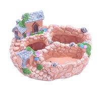 LLHCF Fairy Resin Planter Modern Garden Miniature Sweet House Cottage Flowerpot Bonsai Pots For Sweet House Cottage Flowerpot