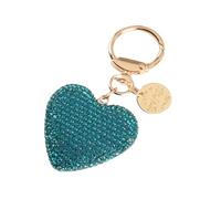 LLHCF Fashioinable Stylish Rhinestones Heart Shape Keychain Crystals Bag Ornament Car Keyring Accessory for Women Girls Gifts Fashionable Key Holder