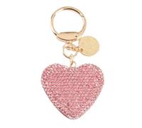 LLHCF Fashioinable Stylish Rhinestones Heart Shape Keychain Crystals Bag Ornament Car Keyring Accessory for Women Girls Gifts Fashionable Key Holder