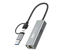 LLHCF Fast Speed USB Type C To RJ45 Adapter 5000Mbps Ethernet Networking Converters For Laptops And Desktops