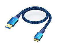 LLHCF Fast Speed USB3.0 To MicroB Cable 5Gbps Data Sync Charging Cable For Hard Drives Devices USB