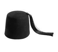 LLHCF Fez Felt Hat Costume Adult Folkloric Fez Fez Orientals Tarboosh Tarboush With Tassels Felt Wool Hat