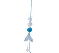 LLHCF Fish Tail Shell Bead Pendant Phone Charm Hangings Rope Phone Chain Strap Bag Decoration Lanyard Keychain Accessory