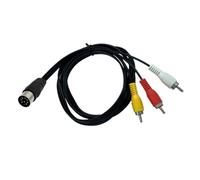 LLHCF Flexible Din 8Pin To 3RCA Cable DIN 8Pin To 3RCA Cable For Seamlessly Integration With Various Music Devices Converters