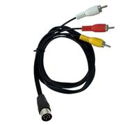 LLHCF Flexible Din 8Pin To 3RCA Cable DIN 8Pin To 3RCA Cable For Seamlessly Integration With Various Music Devices Converters