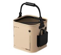 LLHCF Folding Fishing Bucket With Rope Portable Hand Carry Fish Bucket 8/14L Water Resistant Outdoor Camping Enduring Folding Fishing Water Resistant Outdoor Accessories