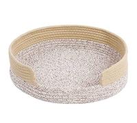LLHCF For Bed For Indoor Cats Small Dog Warm Bed Basket Cotton Puppy Woven Bed For Kitten Nest