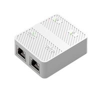 LLHCF Gigabit Ethernet Splitter 1 To 2 High Speeds 100/1000Mbps Internet Splitter 1 In 2 Out Splitter With Power Cable