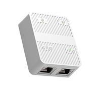 LLHCF Gigabit Ethernet Splitter 1 To 2 High Speeds 100/1000Mbps Internet Splitter 1 In 2 Out Splitter With Power Cable