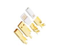 LLHCF Gold Plated Type A+B USB A USB B USB2.0 Connectors Tail Socket Connectors Port Data Transfer Adapter For Computer