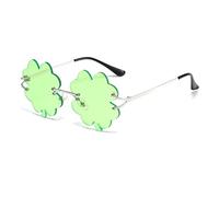 LLHCF Green Color Irish Clovers Shape Frame Retro Frame Christmas And Carnival Personality