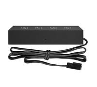 LLHCF H-04 1 To 4 Cooling Fan Hub Splitter For W/Cable For 12V 3pin/4pin PWM For Case Fan 4 Ports Fan HUB Cable Manag