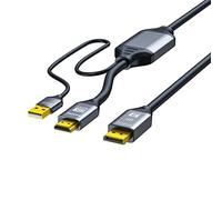LLHCF HDMI2.1 To DP1.4 Adapter To DP Connector With Chip Display Cable For Monitor Video Converter
