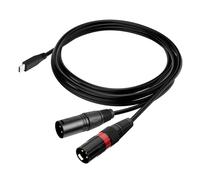 LLHCF HIFI Type C To 2x 3Pin Male Auditory Cable Featuring Highly Decoding Chip For Phone Amplifiers Digital Auditory Cable USB C