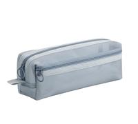 LLHCF High Capacity Pencil Case 2 Compartment Pouches Clear Bag Portable Organiser Travel Makeup Multi Compartment Pen Storage