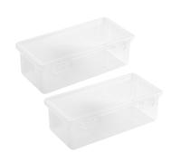 LLHCF High Capacity Pencil Case Water Resistant Clear Pen Storage Box Hard Pen Art Marker Organiser Colored Pencil School Art Supply Storage Box