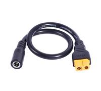 LLHCF High Conductivity XT60 Female To DC5.5x2.1mm/DC5.5x2.5mm Charging Cable For Energy Storage Solution 30cm/11.81inch FPV Monitors Power Cord