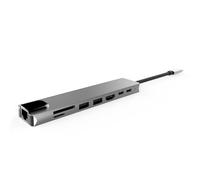 LLHCF High Performances USB C Hubs Multiports Adapter With Ethernet Card Reader USB Expansion And 4K Display Capabilities
