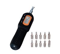 LLHCF Industrial Grade Torques Screwdriver Digital Measurement Systems ABS Sturdy Construction Comes with 10 Functional Driver Bits Battery Free Torque Wrench