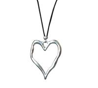 LLHCF Irregular Heart Shape Pendant Necklaces Women Choker Necklace Alloy Pendant Necklace Girl Jewelry Birthday