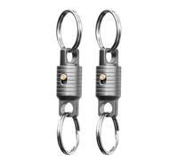 LLHCF Keychain Holder Lightweight And Rustproof For Secure Management Professional Explorers Use Hiking Camping 1 Pair Quick Release Keyring