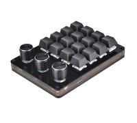 LLHCF Macro Mechanical Keyboard 16 Keys Keyboard With 3 Knob Design Professional Programmable Macro Keypad For Gaming