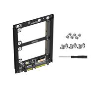 LLHCF MSATA To SATA3.0 Adapter Risers Double MSATA To SATA3.0 6Gbps Adapter Card Socket Enclosure MSATA Adapter For PC