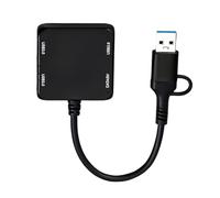 LLHCF Multiports USB C Hubs Adapter 3 USB3.0 + 1 Type C Port For Notebook Computer Mobile Device Charging And Data