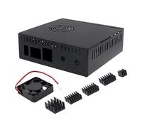LLHCF N506 Metal Case- For 5 5B Enclosure Box With Cooling Fan Alloy- Heatsink Pads Supports NVMe SSD 2280