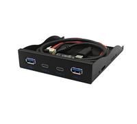 LLHCF New 10Gbps USB3.2 GEN2 Front Panel HUB For Desktops 3.5" Floppy Driver 19PIN To TypeC Port For Desktops Case Panel
