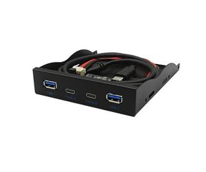 LLHCF New 10Gbps USB3.2 GEN2 Front Panel HUB For Desktops 3.5" Floppy Driver 19PIN To TypeC Port For Desktops Case Panel