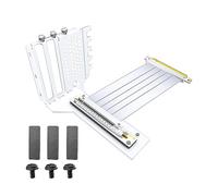 LLHCF New PCI-E X16 Graphics Card Vertical Bracket GPU Holder+GEN4/3 PCIE 16X Extender Cable 25CM