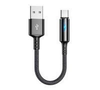 LLHCF Nylon Braided USB C Cable Great Compatibility Stable Data Transferring Straight Connector Short Cord Replacement Type C Cable For Headphones