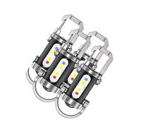 LLHCF Pack of 4 Crisis Ready Tiny Torches Keychain Affixable Rechargeable Brilliant for Power Outages Dark Areas Hard Wearing Light