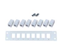 LLHCF Panel 8 Port Cat6 10G 1U Panel UTP 19-Inch Wallmount Or Rackmount Down Block For Cat6