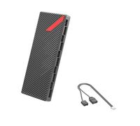 LLHCF PC Fan Controller Adapter Computer Fan And Lighting Control 10 Port ARGB+4Pin Splitter With Easy Cable Management