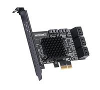 LLHCF PCI-E To SATA3.0 Expansion Card WINXP WIN7 WIN8 WIN10 PCE8SAT-M01 Expansion Card Stable Power Supply Adapter