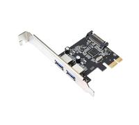 LLHCF PCIE To USB3.0 2Port PCIExpress Adapter Card PCIE USB3.0 Hub Controller Two USB3.0 Expansion Card