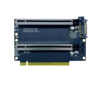LLHCF PCIe3.0 X16 To PCIEX8X8 Splits Adapters Installing 2 PCIE Cards Graphics Card Networking Card