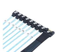 LLHCF PCIExpress SFF 8611 8i To 8X 7P Cable With Straight Head Connectors For External GPU And Solid Disk Pcie Straight Connector