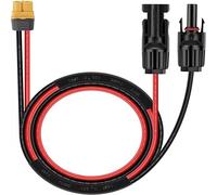 LLHCF Portable 12AWG Solar Connectors To XT60 Adapter Cable For Connection To Car And Power Stations Solar Panel Connectors