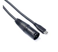 LLHCF Professional Stereo Microphones Cable USB Type C Male To 3Pin XLRs Male Female Connectors For Sound Interfaces USB C To XLRs