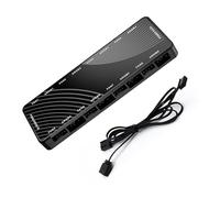 LLHCF PWMs And ARGB Fan Hubs 8 Port Splitter For Case Fans With 5V 3PIN Lighting Control Computer Cooling Accessory