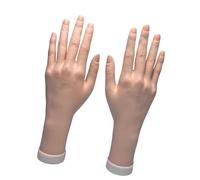 LLHCF Realistic Female Mannequin Hand with Bendable Fingers Nails Art for Nails Art Practice and Accessory Staging Double Purpose Mannequin for Salon & Home